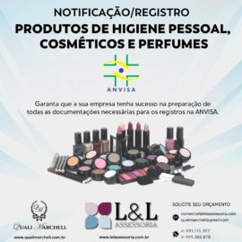 Notificação\Registro Produtos de Higiene Pessoal, Cosméticos e Perfumes